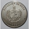 CUBA - KM 275 - 1 PESO 1989 - 1er Chemin de fer Hispano Américain - FLEUR DE COIN