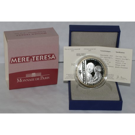 FRANCE - KM 1695 - 10 EURO 2010 - 100 YEARS OF THE BIRTH OF MOTHER TERESA