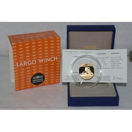 LARGO WINCH - 50 EURO 2012 - GOLD - PROOF