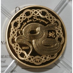 ANNEE DU SERPENT - CALENDRIER CHINOIS - 50 EURO 2013 - OR