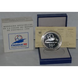 COUPE DU MONDE 1998 - ANGLETERRE - 10 FRANCS 1997 - ARGENT - BE