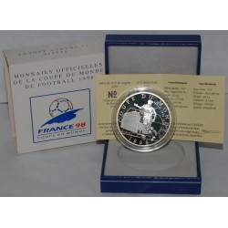 WORLD CUP 1998 - ITALY - 10 FRANCS 1997 - SILVER - PROOF