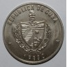 CUBA - KM 152 - 1 PESO 1987 - EGLISES DE CUBA - FLEUR DE COIN