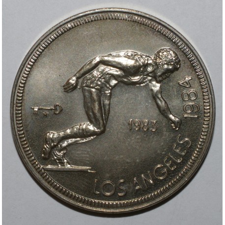 CUBA - KM 173 - 1 PESO 1983 - 1984 OLYMPICS - UNC