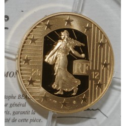 SEMEUSE - 50 EURO 2012 - OR - 10EME ANNIVERSAIRE DE L'EURO - Belle epreuve