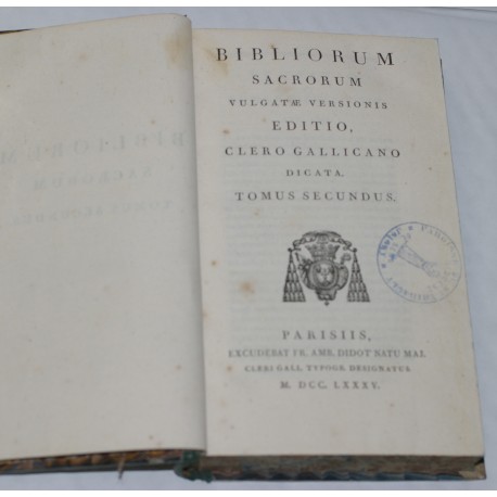 Latin Bible of 1785 - Vol. 2 - Bibliorum sacrorum vulgatae versionis editio, Clero Gallicano dicata