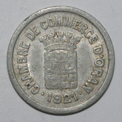 ORAN - ALGERIE - 5 CENT 1921 - Chambre de Commerce - TTB - GE 1.1