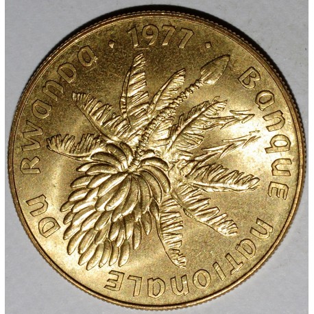 RWANDA - KM 15 - 20 FRANCS 1977 - Banana tree