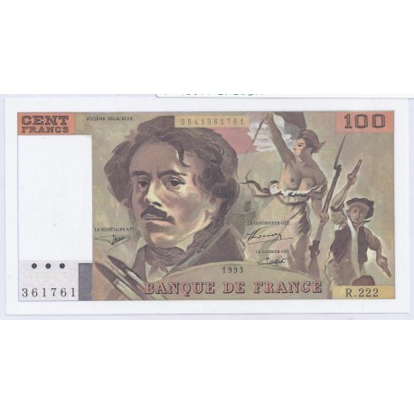 FAY 69 bis / 7 - 100 FRANCS DELACROIX - 1993 - R.222 - NEUF - PICK 153