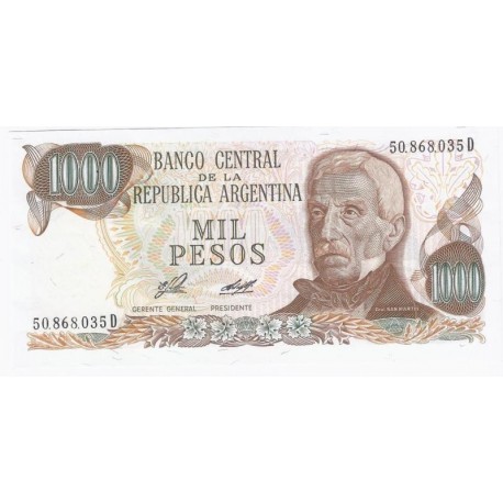 ARGENTINA - PICK 304 b - 1 000 PESOS ( 1976 - 1983 ) - NEW