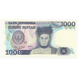 INDONESIA - PICK 124 - 1000 RUPIAH - 1987 - UNC
