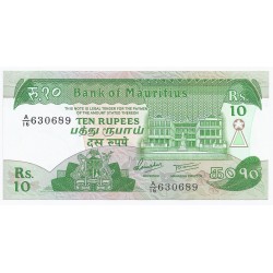 MAURICE - PICK 35 - 10 RUPEES - 1985 - NEUF
