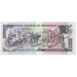 HONDURAS - PICK 63 b - 5 LEMPIRAS - 08/12/1985 - UNC