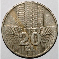 POLOGNE - Y 67 - 20 ZLOTYCH 1976 - AIGLE