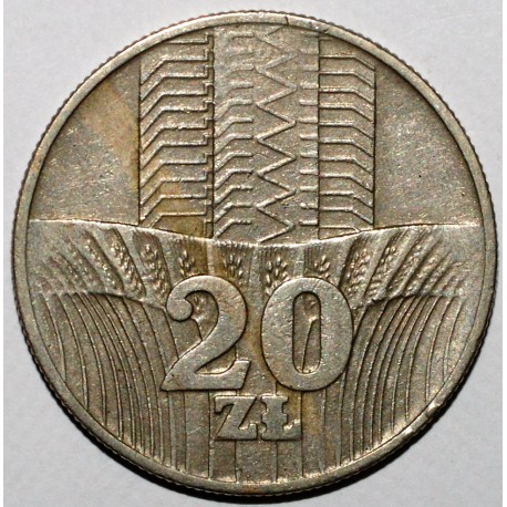 POLOGNE - Y 67 - 20 ZLOTYCH 1976 - AIGLE POLOGNE - Y 67 - 20 ZLOTYCH 1976 - AIGLE
