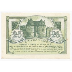 KOMITAT 76 - DIEPPE - HANDELSKAMMER - 25 CENTIMES 1920 - VZ/VZ-ST