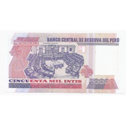 PERU - PICK 142 - 50 000 INTIS - 28/06/1988 - UNC