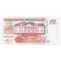 SURINAME - PICK 137 a - 10 GULDEN - 09.07.1991 - NEUF