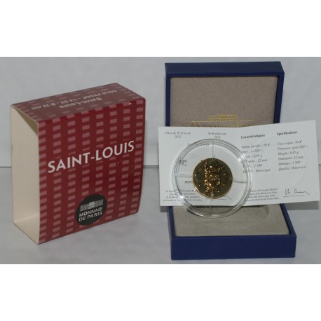 DE CLOVIS A LA REPUBLIQUE - 50 EURO 2012 SAINT-LOUIS - OR - BELLE EPREUVE