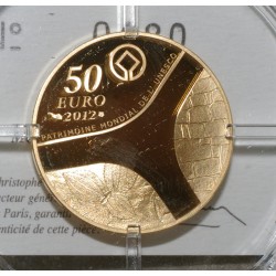 PATRIMOINE EGYPTIEN - 50 EURO 2012 - OR - BELLE EPREUVE