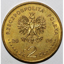 POLOGNE - Y 404 - 2 ZLOTYCH 2000 - 30 ANS DE DECEMBRE 1970