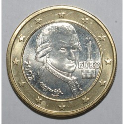 AUTRICHE - 1 EURO 2002 - MOZART - FLEUR DE COIN