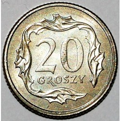 POLOGNE - Y 280 - 20 GROSZY 2007