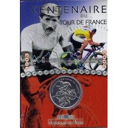 CENTENAIRE DU TOUR DE FRANCE - 1/4 EURO CENTENAIRE 2003 argent