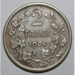 BELGIUM - KM 59 - 2 FRANCS 1904 - DUTCH LEGEND