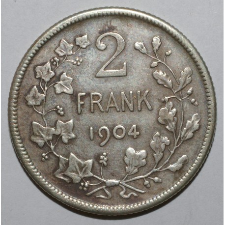 BELGIUM - KM 59 - 2 FRANCS 1904 - DUTCH LEGEND