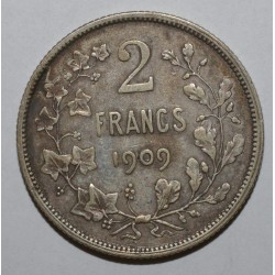BELGIEN - KM 58 - 2 FRANCS 1909 -  Französische Legende