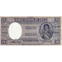 CHILE - PICK 119 - 5 PESOS 1958 - VZ