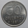 BRÉSIL - KM 594 - 50 CRUZEIROS 1981 - FDC