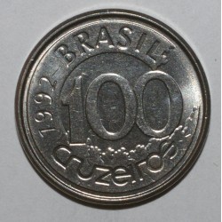 BRASILIEN - KM 623 - 100 CRUZEIROS 1992 - Seekuh