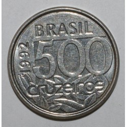 BRAZIL - KM 624 - 500 CRUZEIROS 1993 - Sea Turtle