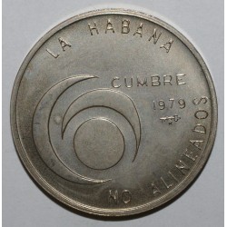 CUBA - KM 191 - 1 PESO 1979 - non aligned Nations Conference - UNC