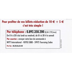 FRANCE - ADVERTISING TICKET OF 10 EUROS - WITT INTERNATIONAL