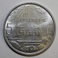 FRENCH POLYNESIA - KM 12 - 5 FRANCS 1975