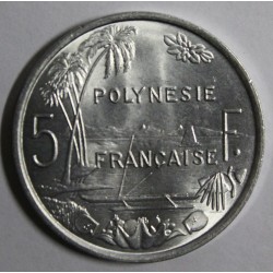 FRENCH POLYNESIA - KM 12 - 5 FRANCS 1977