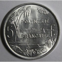 POLYNESIE FRANCAISE - KM 12 - 5 FRANCS 1977