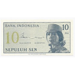 INDONESIE - PICK 92 - 10 SEN - 1964