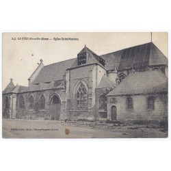 County 02800 - LA FERE - La Fère devastated - Saint-Montain Church
