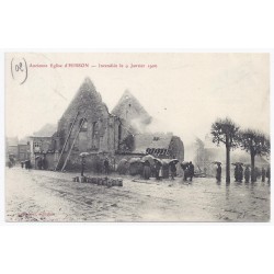 02500 - HIRSON - Ancienne église - Incendiée le 9 janvier 1906