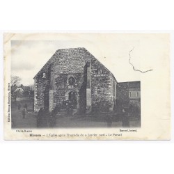02500 - HIRSON - L' église - Après l'incendie du 9 janvier 1906 - Le Portail