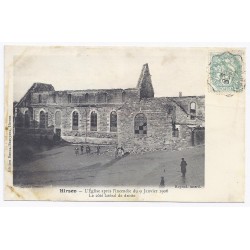 02500 - HIRSON - L' église - Après l'incendie du 9 janvier 1906
