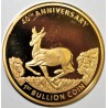 AFRIQUE DU SUD - MEDAILLE DU 40EME ANNIVERSAIRE - 1 ONCE - GAZELLE