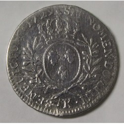 Gad 313 - LOUIS XV - 1/2 ECU WITH OLIVE BRANCHES - 1729 K