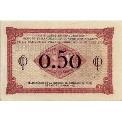 75 - PARIS - CHAMBRE DE COMMERCE - 50 CENTIMES 1920