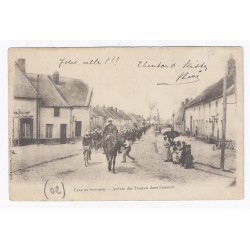 County 02150 - SISSONNE - MILITARY CAMP - SOLDIERS ARRIVAL