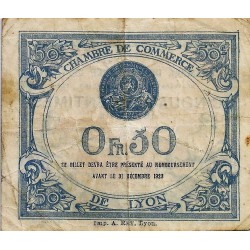 69 - LYON - CHAMBER OF COMMERCE - 50 CENTIMES - 19/02/1920